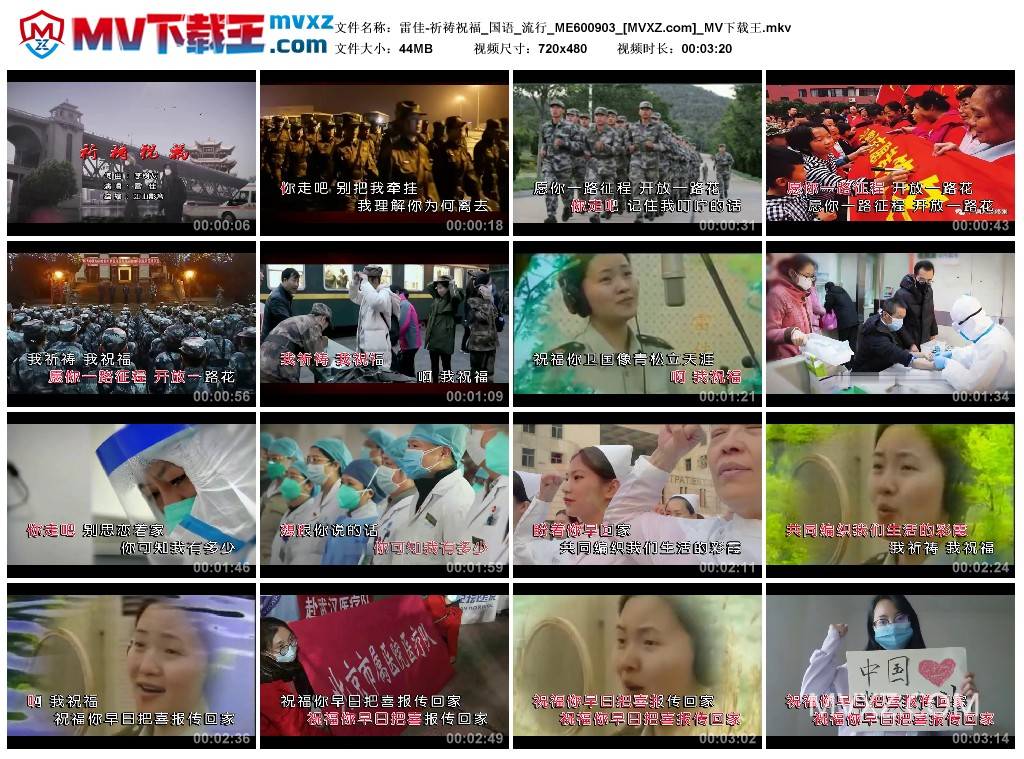 雷佳-祈祷祝福_国语_流行_ME600903